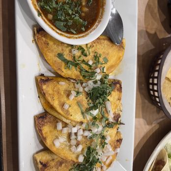La Hacienda Mexican Restaurant signature dishes Beef TacosChimichangaMexican Rice